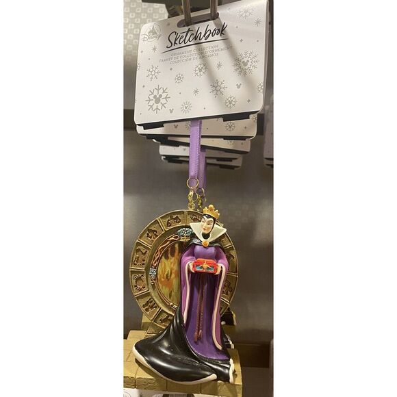 Disney Parks 2024 Sketchbook Christmas Ornament‎ Villains Evil Queen Snow White - Picture 1 of 2